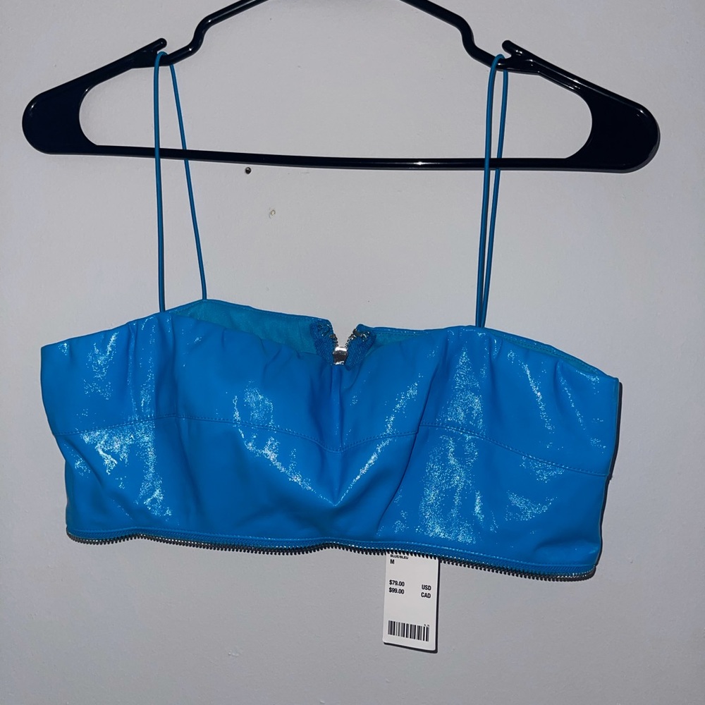 I.AM.GIA leather TOP